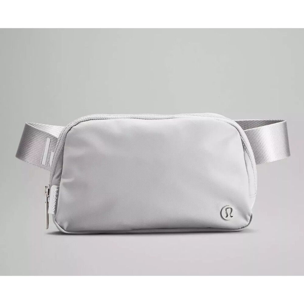 Lululemon Everywhere Belt Bag 1L Silver Drop with White Logo NEW